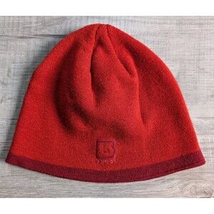 Burton Acrylic Beanie Hat Winter Cap Snowboarding Outdoor Gear Adult Sz Red